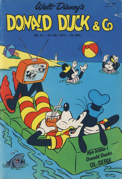 Cover for Donald Duck & Co (Hjemmet / Egmont, 1948 series) #31/1972