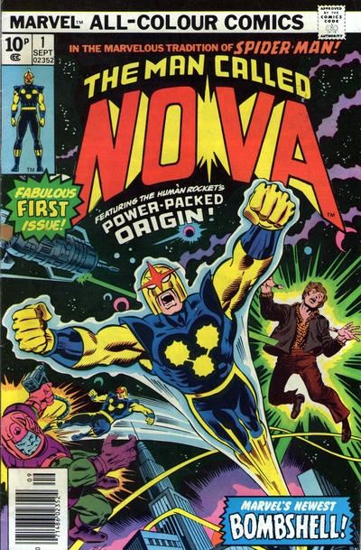 Cover for Nova (Marvel, 1976 series) #1 [British]