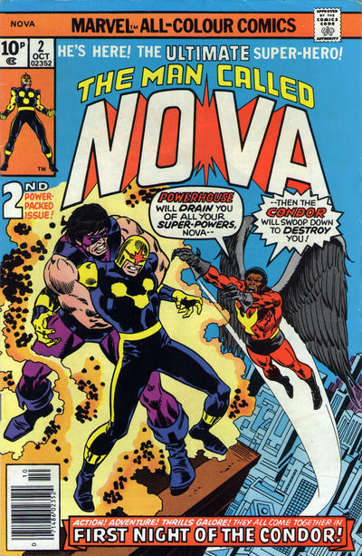 Cover for Nova (Marvel, 1976 series) #2 [British]