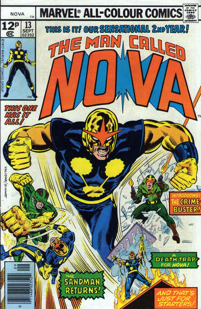 Cover for Nova (Marvel, 1976 series) #13 [British]