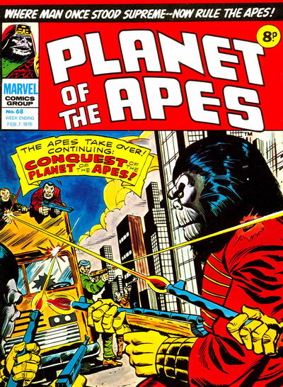 Cover for Planet of the Apes (Marvel UK, 1974 series) #68