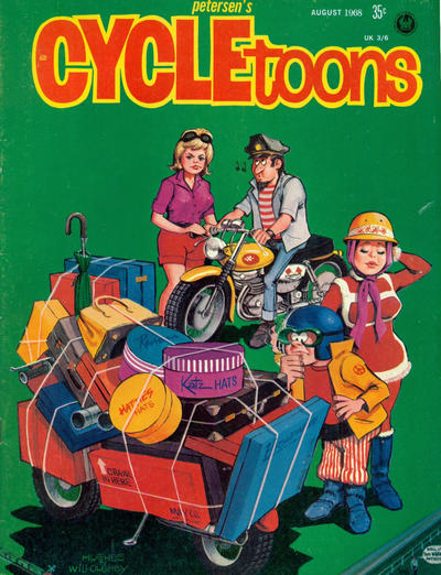 Cover for CYCLEtoons (Petersen Publishing, 1968 series) #August 1968 [4]