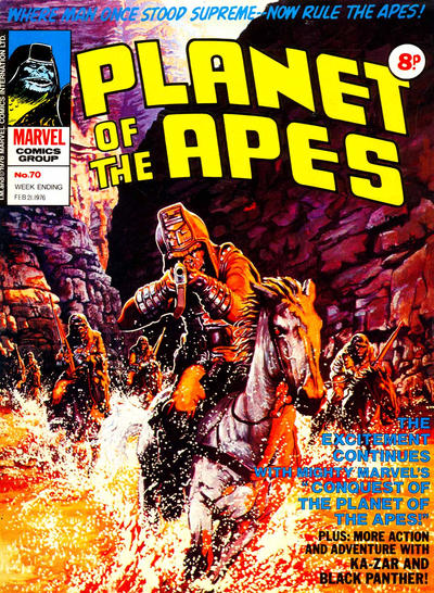 Cover for Planet of the Apes (Marvel UK, 1974 series) #70