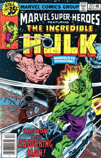 Cover for Marvel Super-Heroes (Marvel, 1967 series) #77 [Regular Edition]
