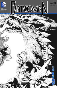 Cover Thumbnail for Batwoman (DC, 2011 series) #10 [J. H. Williams III Black & White Wraparound Cover]