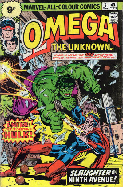 Cover for Omega the Unknown (Marvel, 1976 series) #2 [British]