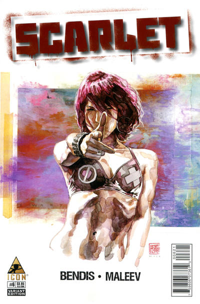 Cover for Scarlet (Marvel, 2010 series) #6 [Variant Cover by David Mack]