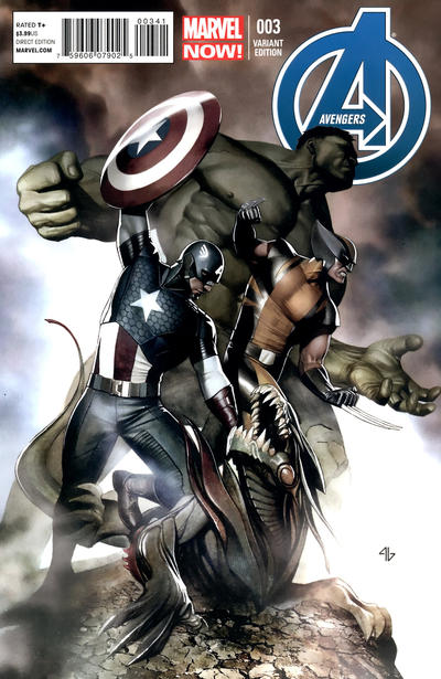 Cover for Avengers (Marvel, 2013 series) #3 [Variant Cover by Adi Granov]