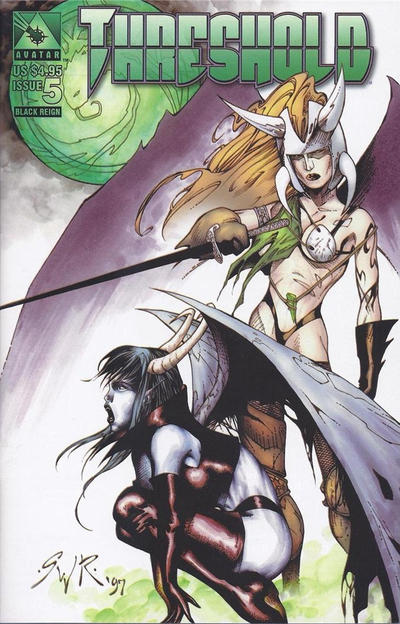 Cover for Threshold (Avatar Press, 1998 series) #5 [Black Reign]