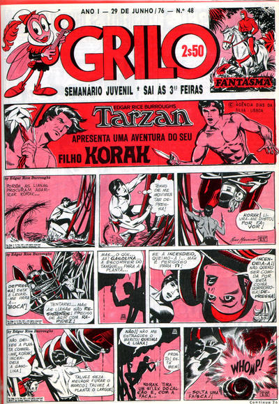 Cover for O Grilo (Portugal Press, 1975 series) #48