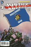 Cover Thumbnail for Justice League of America (2013 series) #1 [Wisconsin Flag Cover]