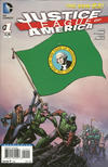 Cover for Justice League of America (DC, 2013 series) #1 [Washington Flag Cover]