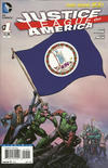 Cover for Justice League of America (DC, 2013 series) #1 [Virginia Flag Cover]