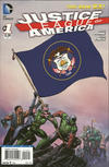 Cover for Justice League of America (DC, 2013 series) #1 [Utah Flag Cover]