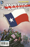Cover for Justice League of America (DC, 2013 series) #1 [Texas Flag Cover]