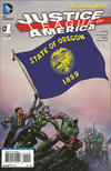 Cover Thumbnail for Justice League of America (2013 series) #1 [Oregon Flag Cover]