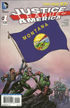 Cover for Justice League of America (DC, 2013 series) #1 [Montana Flag Cover]