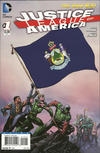Cover for Justice League of America (DC, 2013 series) #1 [Maine Flag Cover]