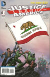 Cover Thumbnail for Justice League of America (2013 series) #1 [California Flag Cover]