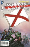 Cover for Justice League of America (DC, 2013 series) #1 [Alabama Flag Cover]