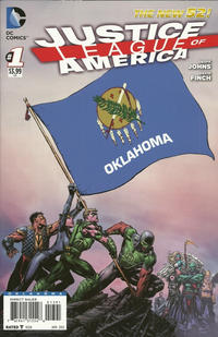 Cover Thumbnail for Justice League of America (DC, 2013 series) #1 [Oklahoma Flag Cover]