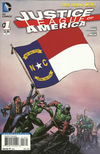Cover Thumbnail for Justice League of America (DC, 2013 series) #1 [North Carolina Flag Cover]