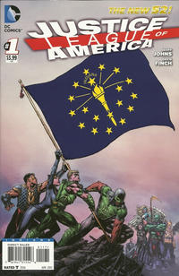 Cover Thumbnail for Justice League of America (DC, 2013 series) #1 [Indiana Flag Cover]