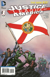 Cover Thumbnail for Justice League of America (DC, 2013 series) #1 [Florida Flag Cover]