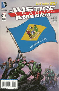 Cover Thumbnail for Justice League of America (DC, 2013 series) #1 [Delaware Flag Cover]