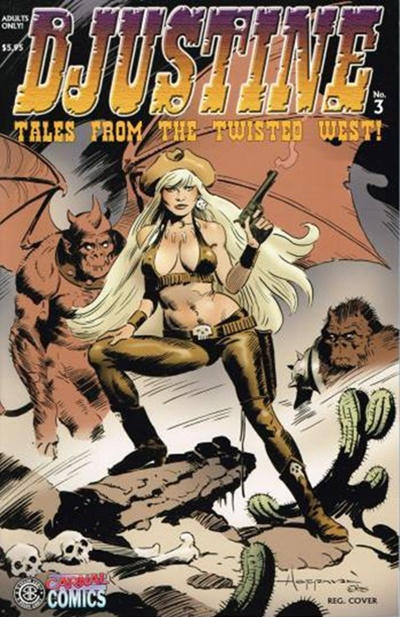 Cover for Djustine (Carnal Comics; Opus Graphics, 2004 series) #3 [Regular edition]