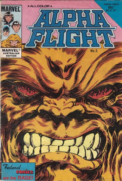 Cover for Alpha Flight (Federal, 1984 ? series) #5