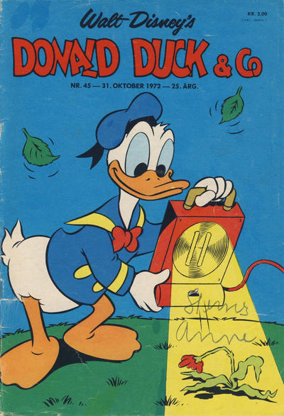 Cover for Donald Duck & Co (Hjemmet / Egmont, 1948 series) #45/1972