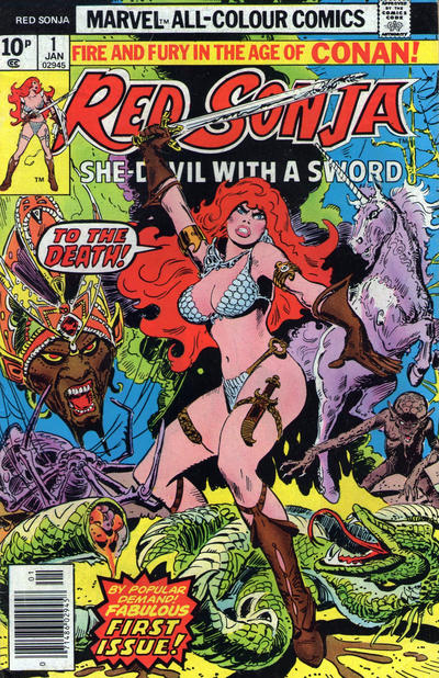 Cover for Red Sonja (Marvel, 1977 series) #1 [British]