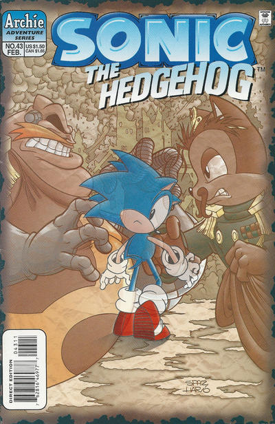 Cover for Sonic the Hedgehog (Archie, 1993 series) #43 [Direct Edition]