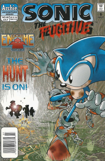 Cover for Sonic the Hedgehog (Archie, 1993 series) #48 [Newsstand]