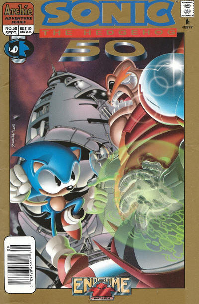 Cover for Sonic the Hedgehog (Archie, 1993 series) #50 [Newsstand]