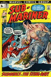 Cover for Sub-Mariner (Marvel, 1968 series) #46 [British]
