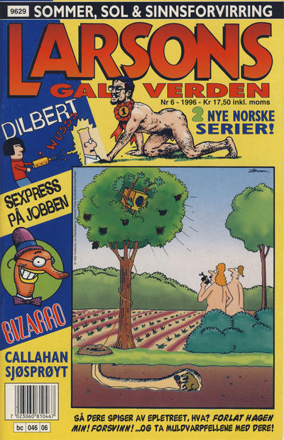 Cover for Larsons gale verden (Bladkompaniet / Schibsted, 1992 series) #6/1996
