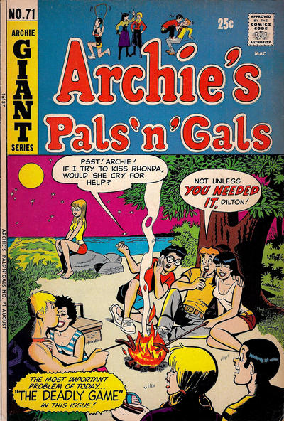 Cover for Archie's Pals 'n' Gals (Archie, 1952 series) #71