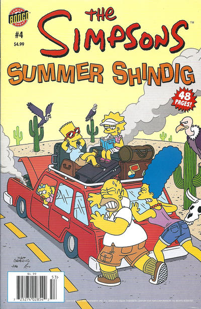 Cover for The Simpsons Summer Shindig (Bongo, 2007 series) #4 [Newsstand]