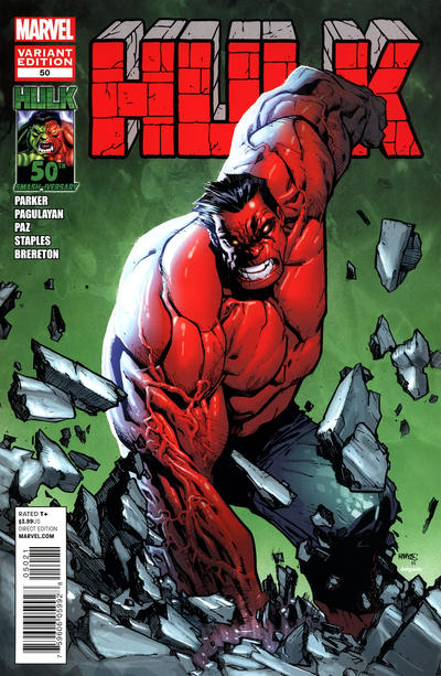 Cover for Hulk (Marvel, 2008 series) #50 [Ramos]