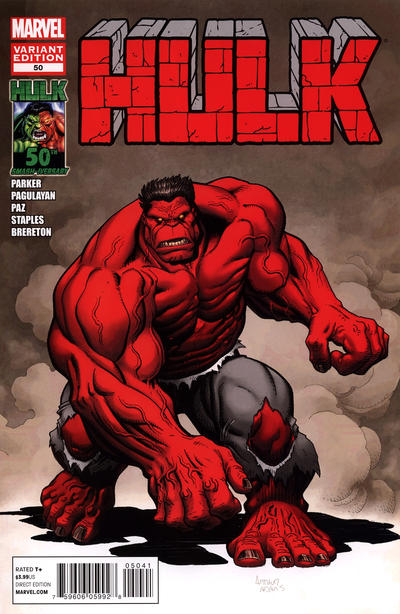 Cover for Hulk (Marvel, 2008 series) #50 [Adams]