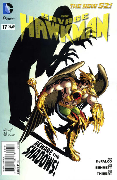 Cover for The Savage Hawkman (DC, 2011 series) #17