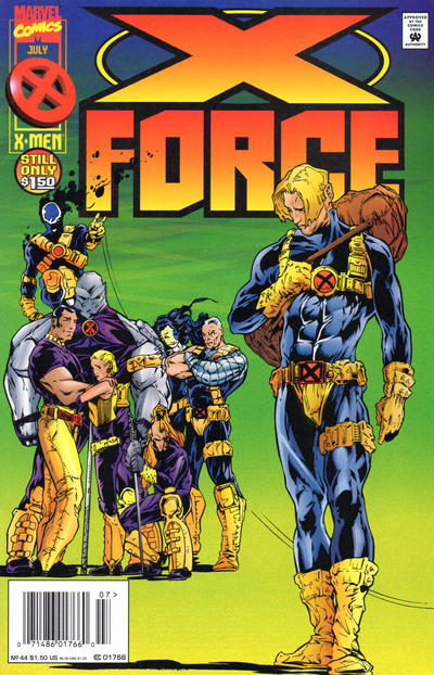 Cover for X-Force (Marvel, 1991 series) #44 [Newsstand]