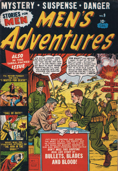 Cover for Men's Adventures (Bell Features, 1950 series) #9