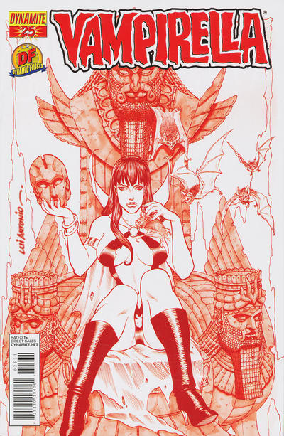 Cover for Vampirella (Dynamite Entertainment, 2010 series) #25 [Dynamic Forces Risqué Cover]