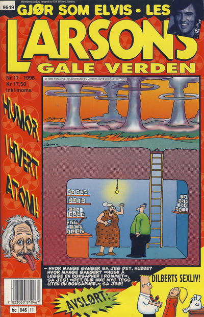 Cover for Larsons gale verden (Bladkompaniet / Schibsted, 1992 series) #11/1996