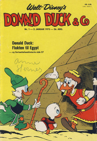 Cover for Donald Duck & Co (Hjemmet / Egmont, 1948 series) #1/1973