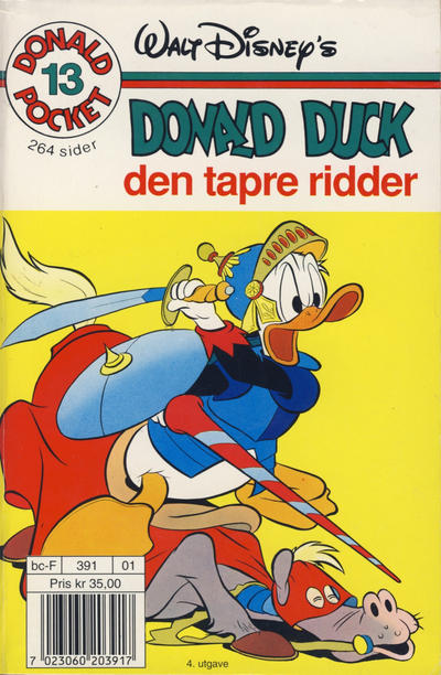 Cover for Donald Pocket (Hjemmet / Egmont, 1968 series) #13 - Donald Duck den tapre ridder [4. opplag Reutsendelse 391 01]