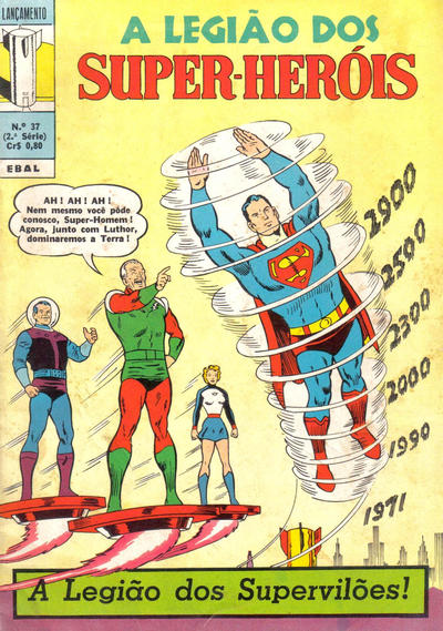 Cover for Lançamento (2ª Série) [A Legião dos Super-Heróis] (Editora Brasil-América [EBAL], 1968 series) #37